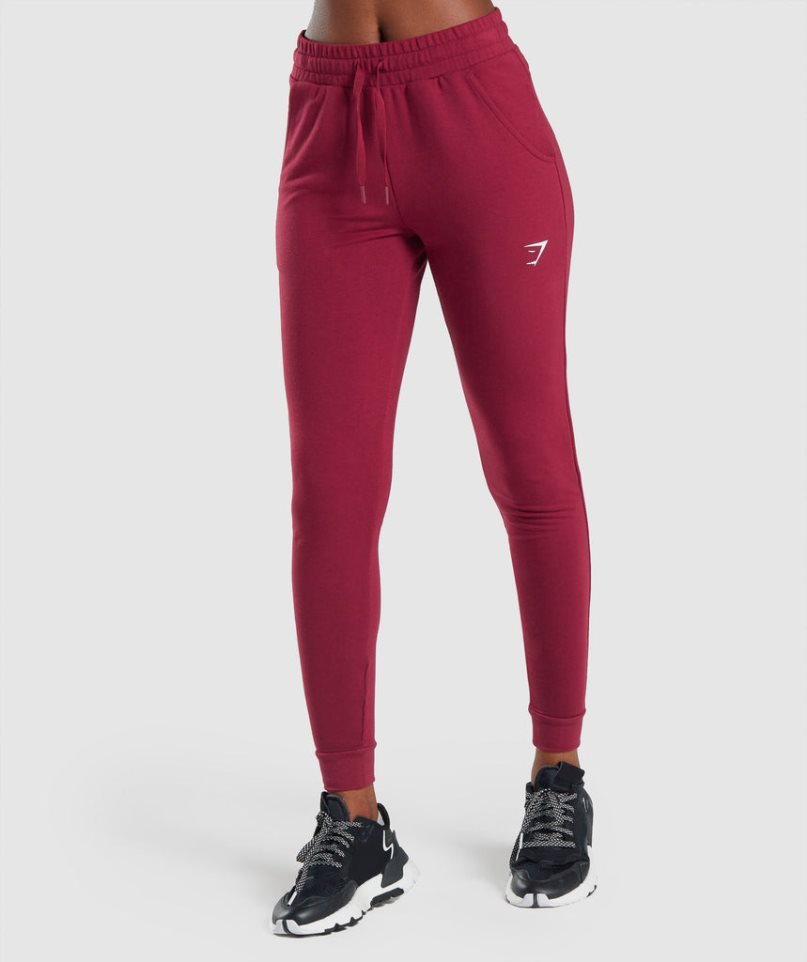 Spodnie Do Biegania Gymshark Pippa Treningowe Damskie Bordowe | PL 152PGX